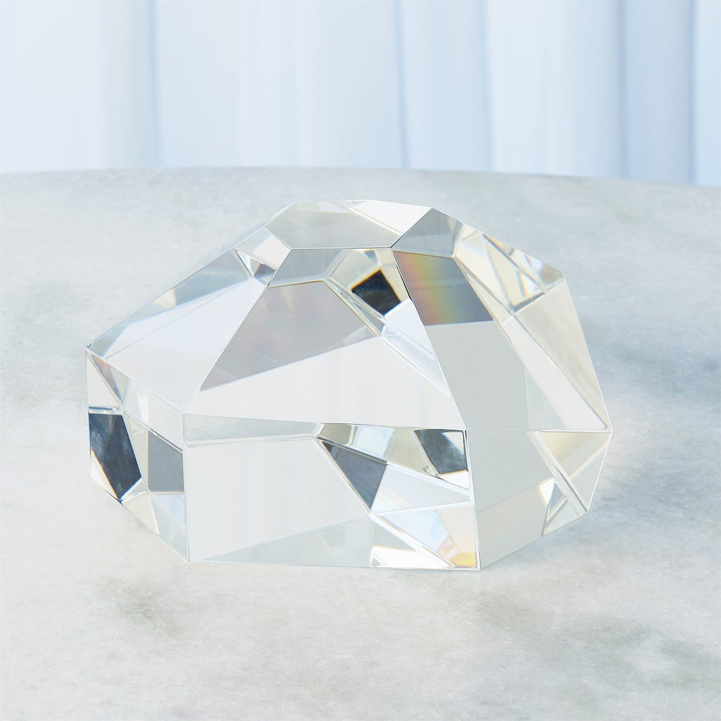 Crystal Paper Weight-Global Views-GVSA-8.82905-Decorative ObjectsLarge-Clear-1-France and Son