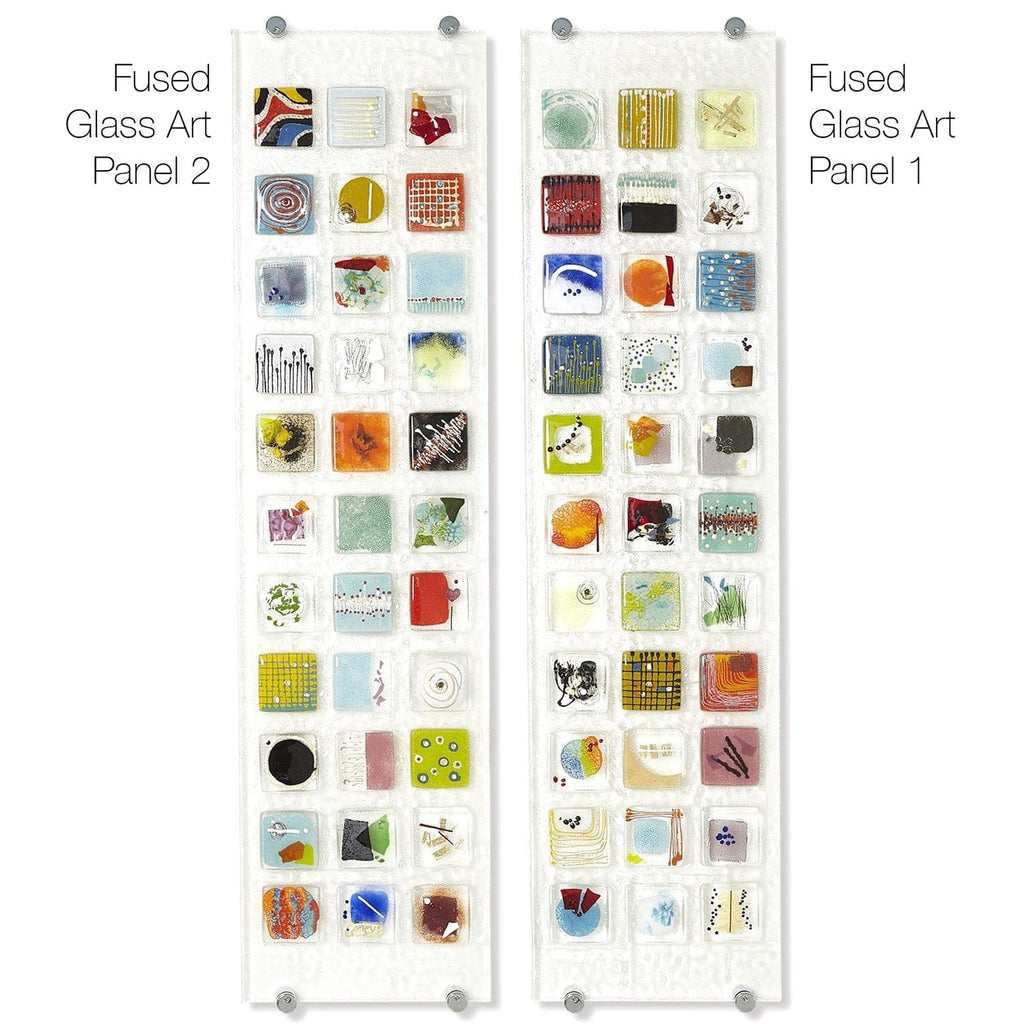 Fused Glass Art Wall Panel-Global Views-GVSA-1.10788-Wall ArtPanel 1-1-France and Son