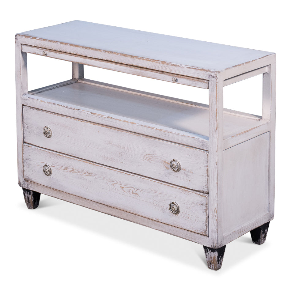 White Hollywood TV Stand-SARREID-SARREID-52963-Media Storage / TV Stands-1-France and Son