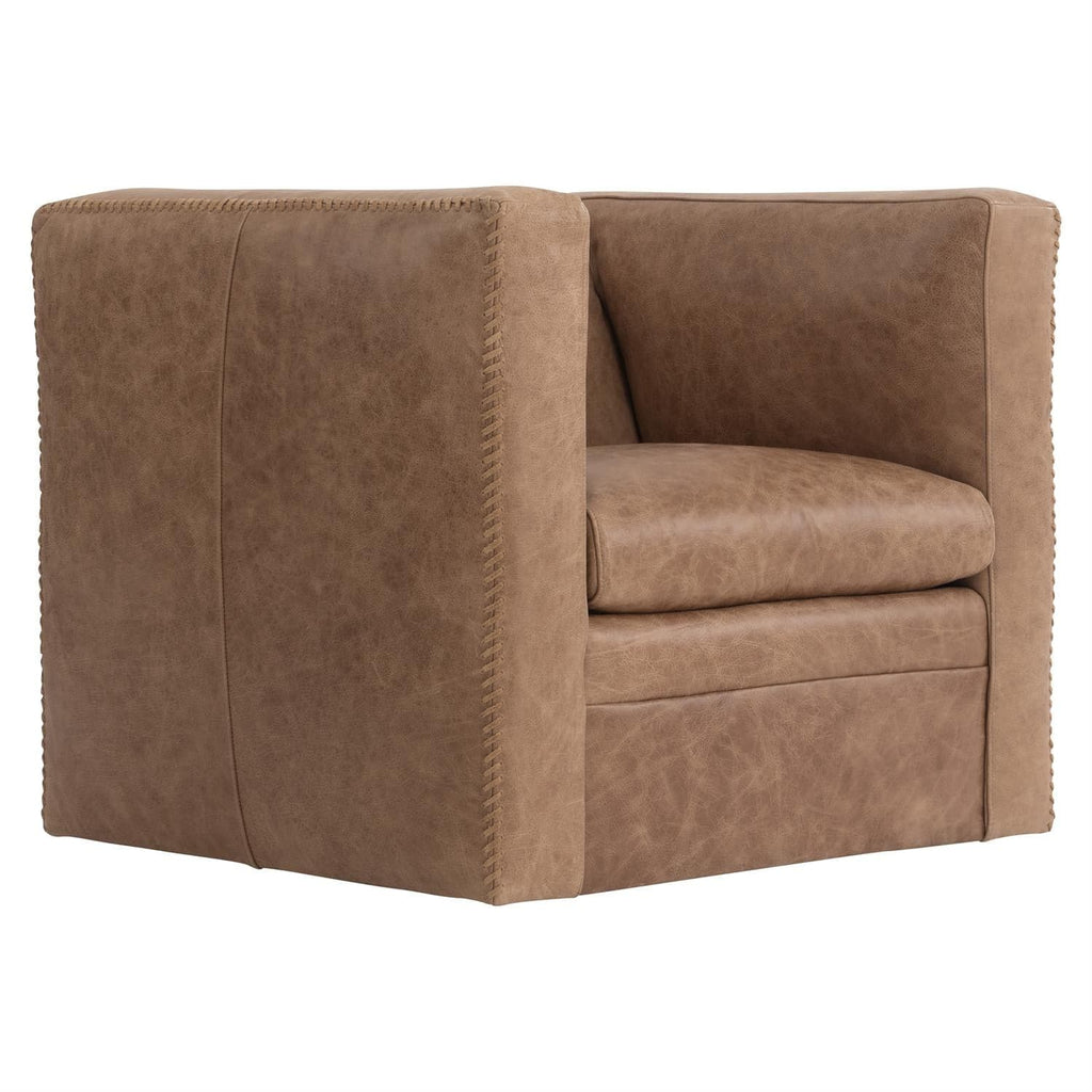 Hudson Leather Swivel Chair-Bernhardt-BHDT-5322SLO-Beds-1-France and Son