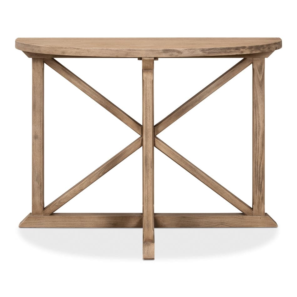 Gregorio Vineyards Half Moon Console-SARREID-SARREID-53341-Console Tables-1-France and Son