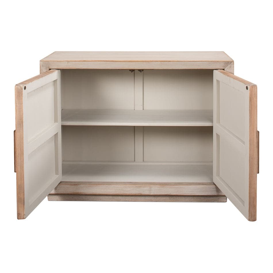 Hollis 2 Door Commode-SARREID-SARREID-53414-1-Bookcases & CabinetsStone Grey-1-France and Son