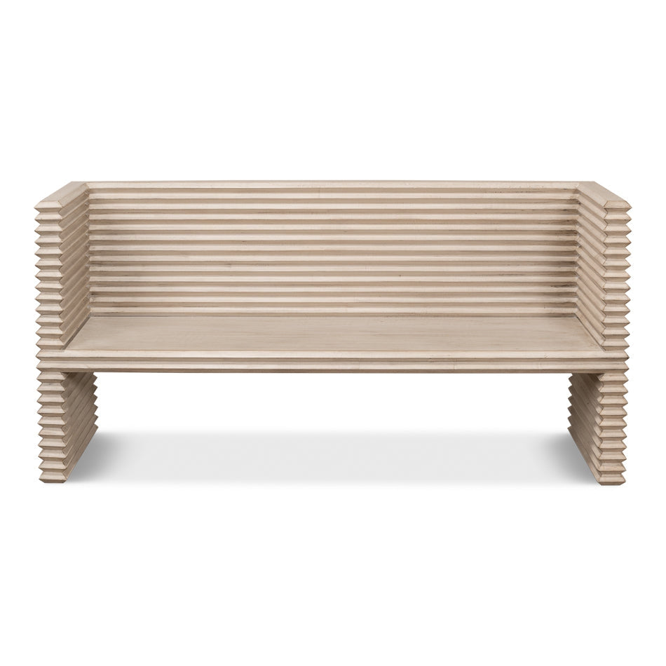 Stacked Bench-SARREID-SARREID-53528-1-BenchesStone Grey-1-France and Son