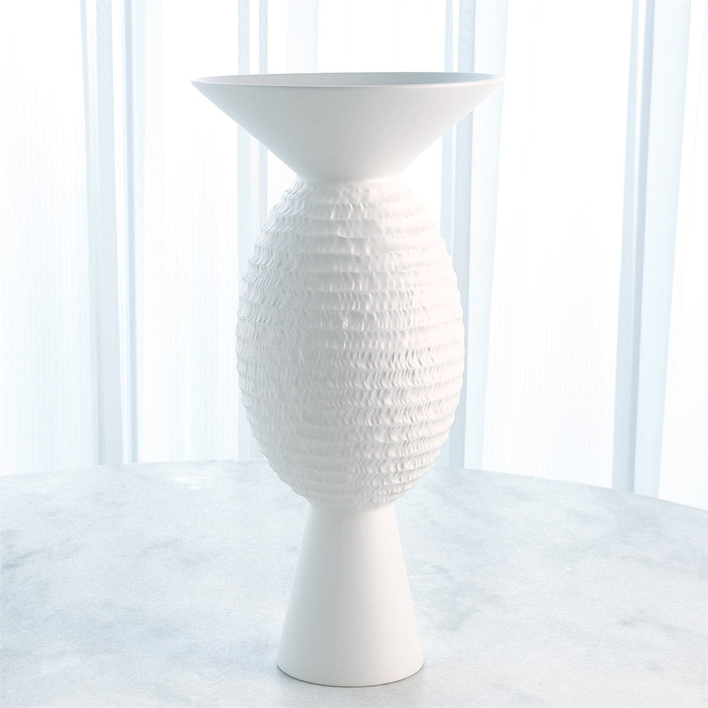 Wide Chiseled Orb Vase-Global Views-GVSA-1.10814-Vases-1-France and Son