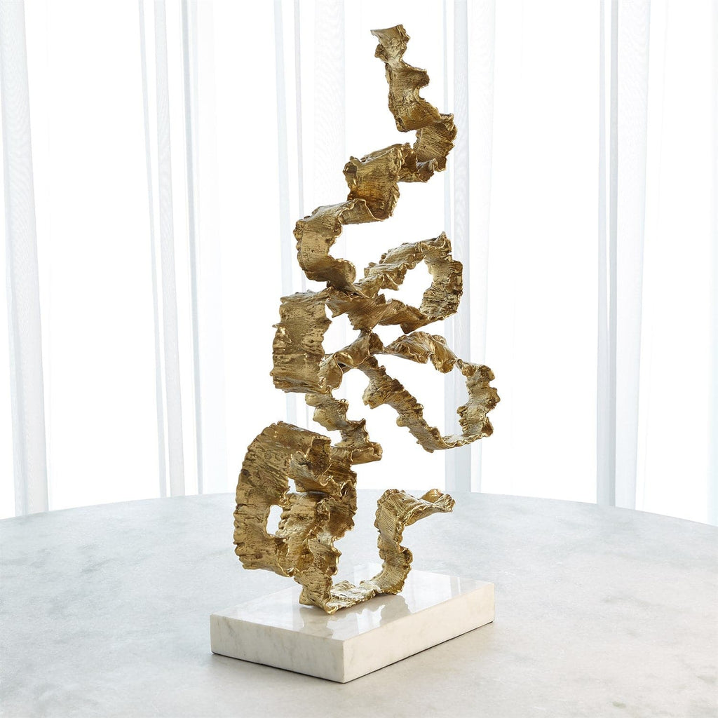 Squiggles Sculpture-Global Views-GVSA-9.93714-Decorative ObjectsNickel-1-France and Son