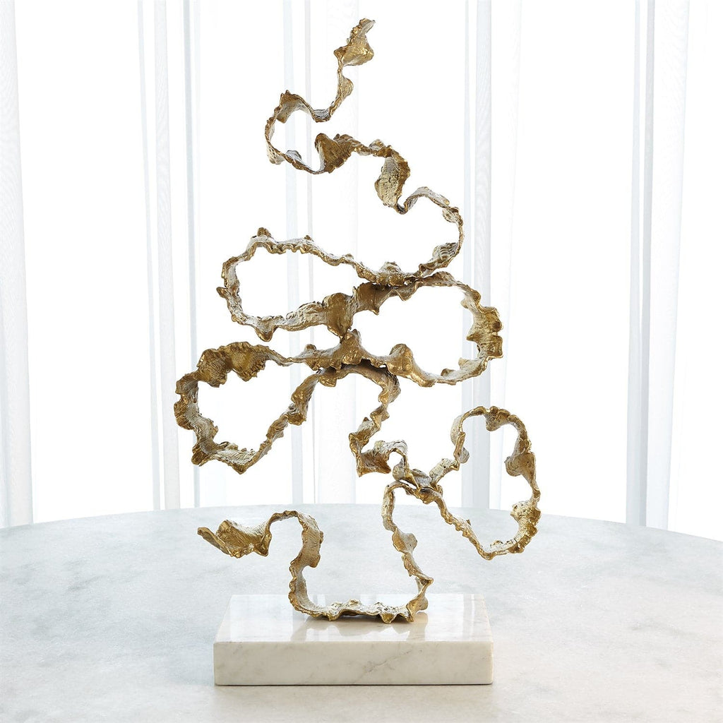 Squiggles Sculpture-Global Views-GVSA-9.93714-Decorative ObjectsNickel-1-France and Son