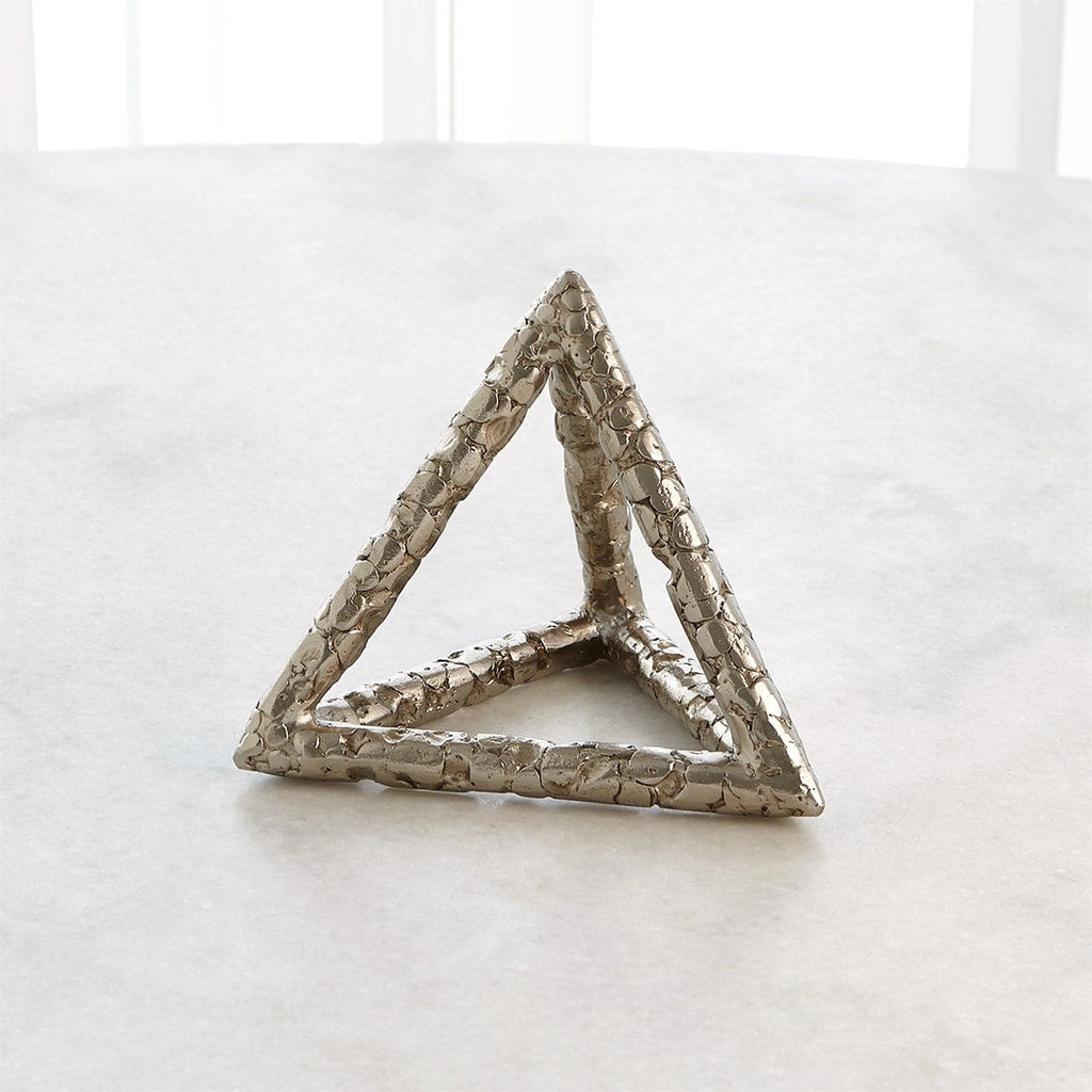 Forged Objects-Global Views-GVSA-9.93701-Decorative ObjectsNickel-Pyramid-1-France and Son