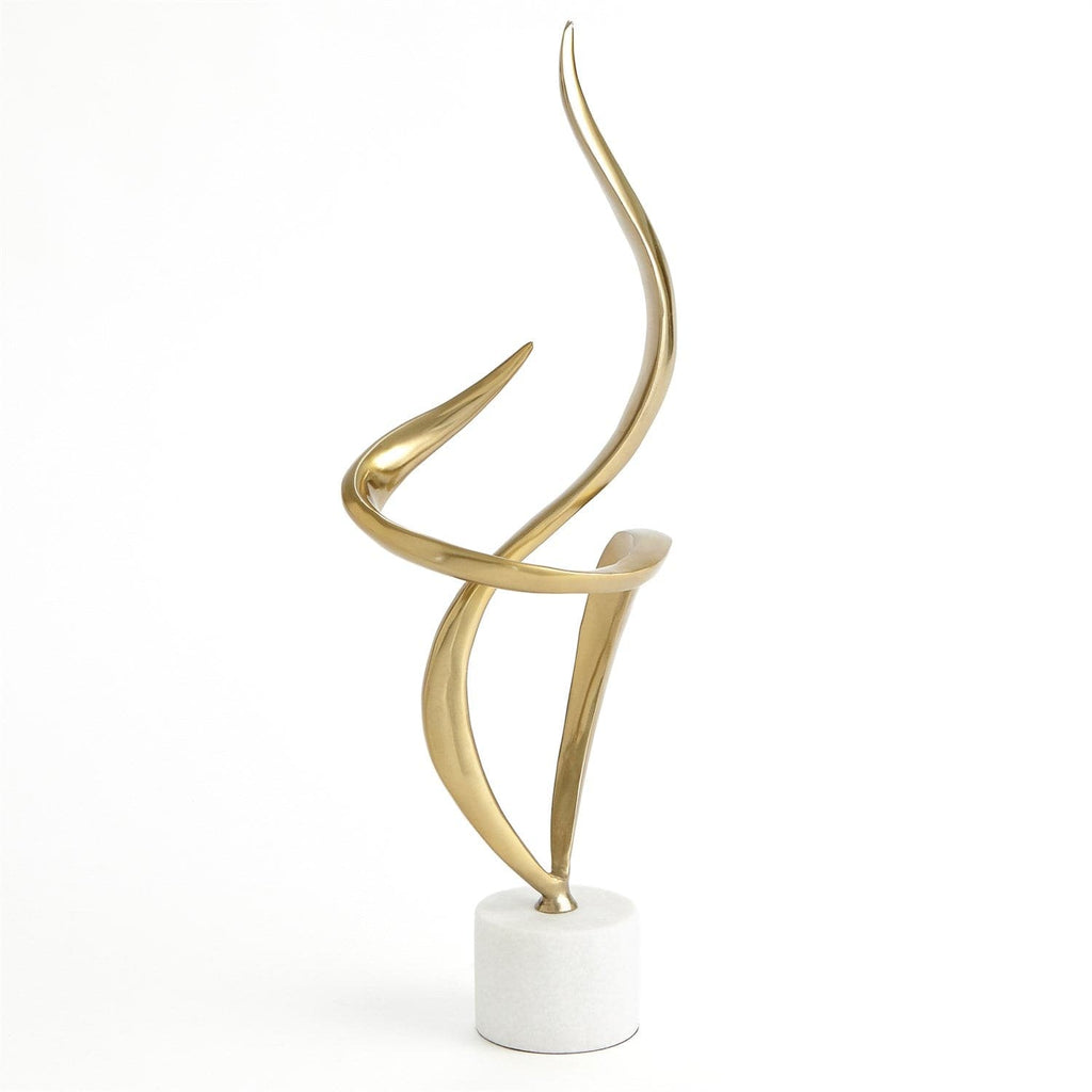 Swirl Sculpture-Global Views-GVSA-8.83004-Decorative ObjectsAntique Nickel Iron-1-France and Son