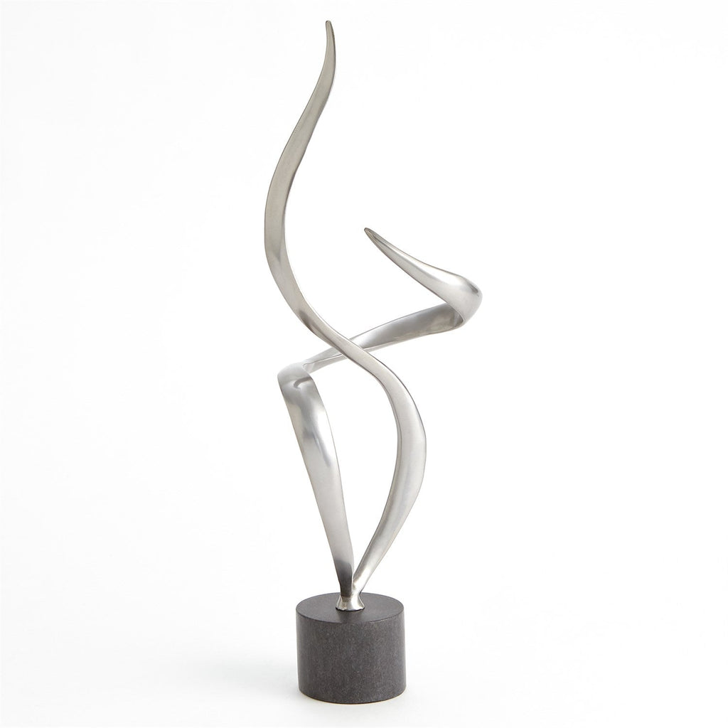 Swirl Sculpture-Global Views-GVSA-8.83004-Decorative ObjectsAntique Nickel Iron-1-France and Son