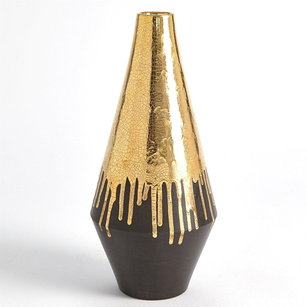 Gold Drip Vase-Global Views-GVSA-7.30202-Vases-1-France and Son