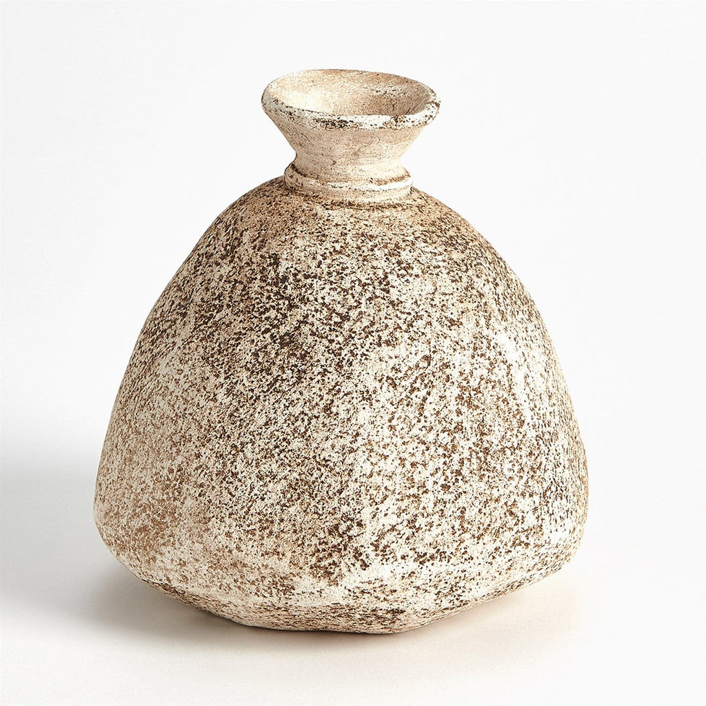 Cinder Wide Bottom Vase-Sand-Global Views-GVSA-7.10496-Vases-1-France and Son