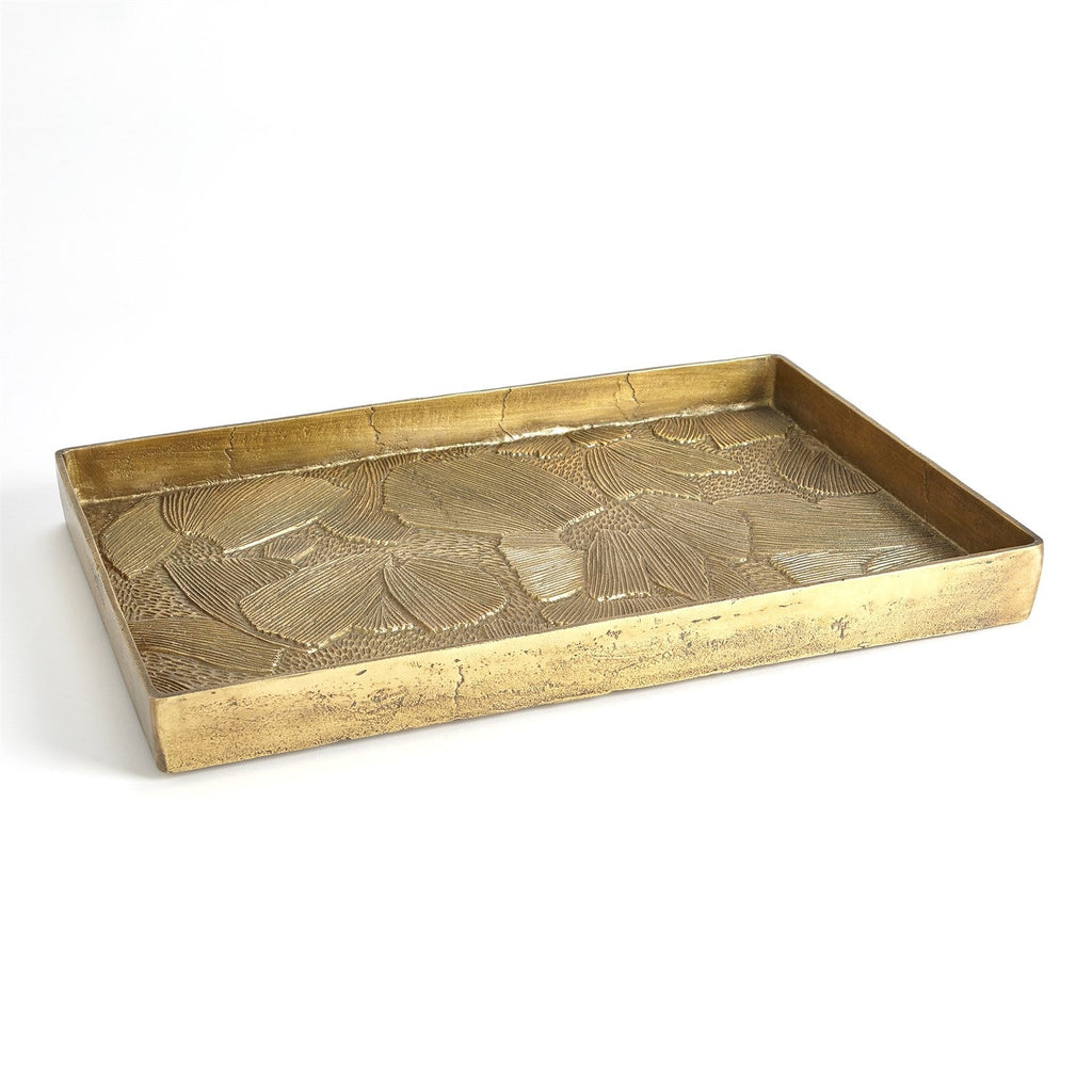 Flora Tray - Antique Brass-Global Views-GVSA-7.91428-Trays-1-France and Son