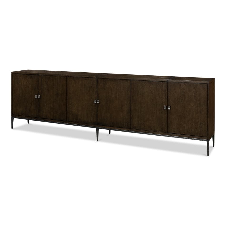 Barton Cabinet - Artisan Grey-SARREID-SARREID-58-34-2-Media Storage / TV Stands-1-France and Son