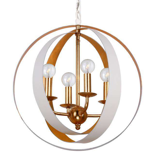 Luna 4 Light Sphere Mini Chandelier-Crystorama Lighting Company-CRYSTO-584-EB-GA-ChandeliersEnglish Bronze & Antique Gold-1-France and Son