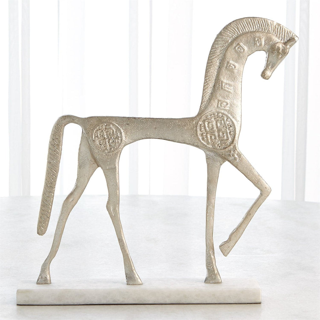 Roman Horse - Large-Global Views-GVSA-8.83035-Decorative ObjectsSilver-1-France and Son