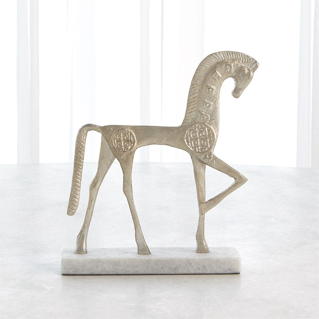 Roman Horse - Large-Global Views-GVSA-8.83035-Decorative ObjectsSilver-1-France and Son