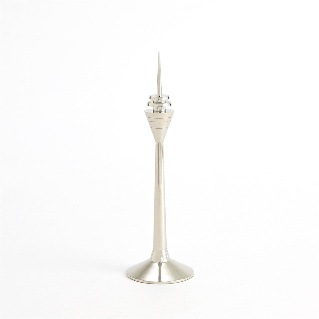 Radio Tower Sculpture-Global Views-GVSA-9.93710-Decorative ObjectsLarge-Nickel-1-France and Son
