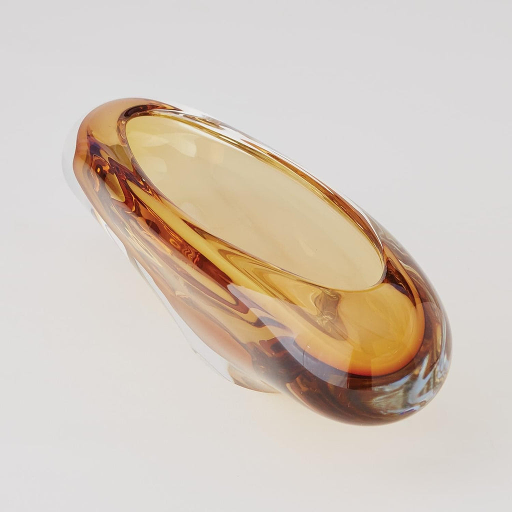 Oval Vase - Pistachio Amber-Lg-Global Views-GVSA-6.60383-Vases-1-France and Son