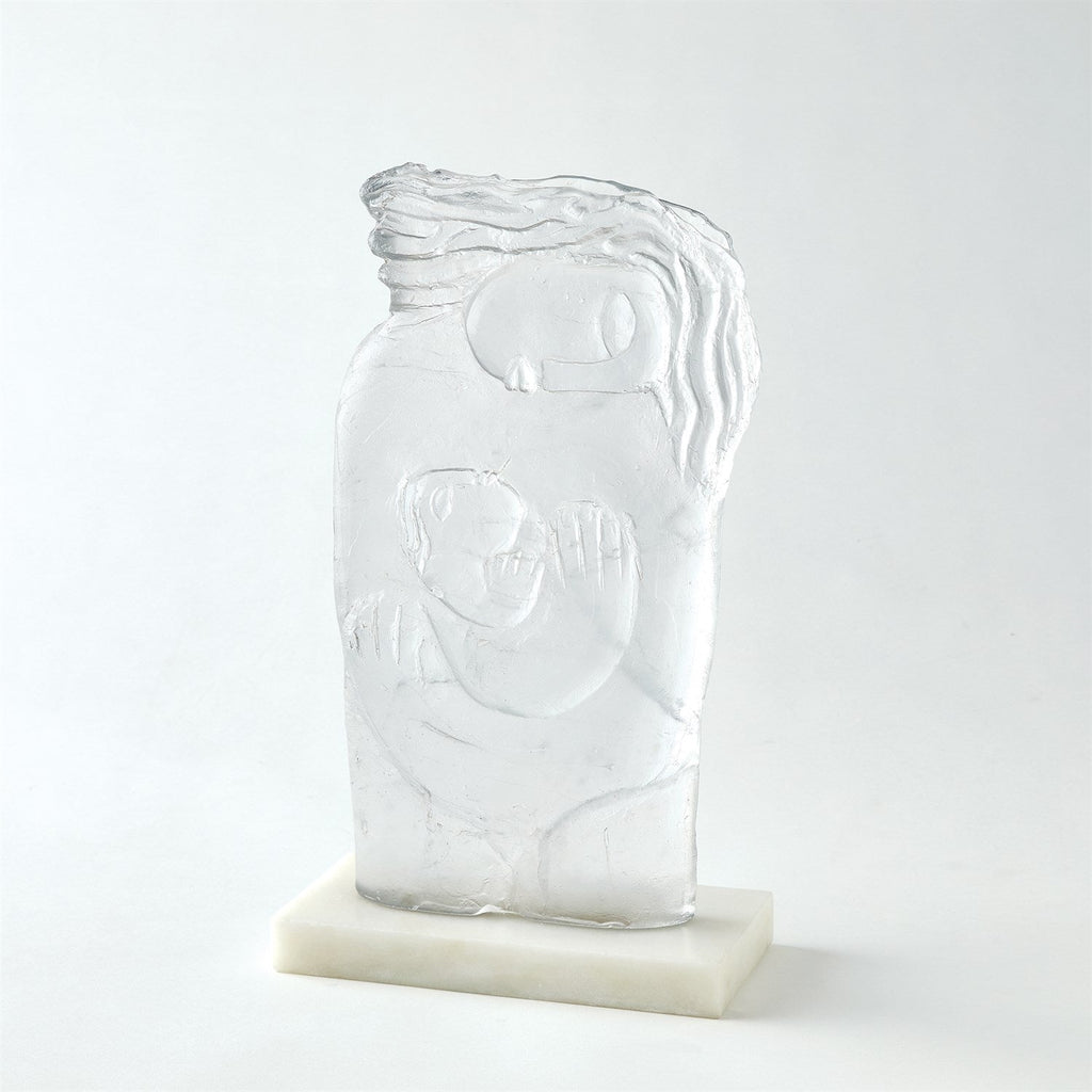 Mother and Child Case Glass Sculpture-Global Views-GVSA-1.10845-Decorative Objects-1-France and Son