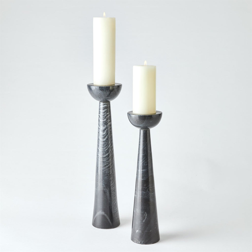 Round Top Candle Stand-Global Views-GVSA-7.91491-Candle HoldersLarge-Black-1-France and Son