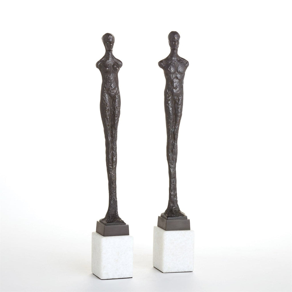 Contempo Statues-Pair - (Pair)-Global Views-GVSA-8713-Decorative Objects-1-France and Son