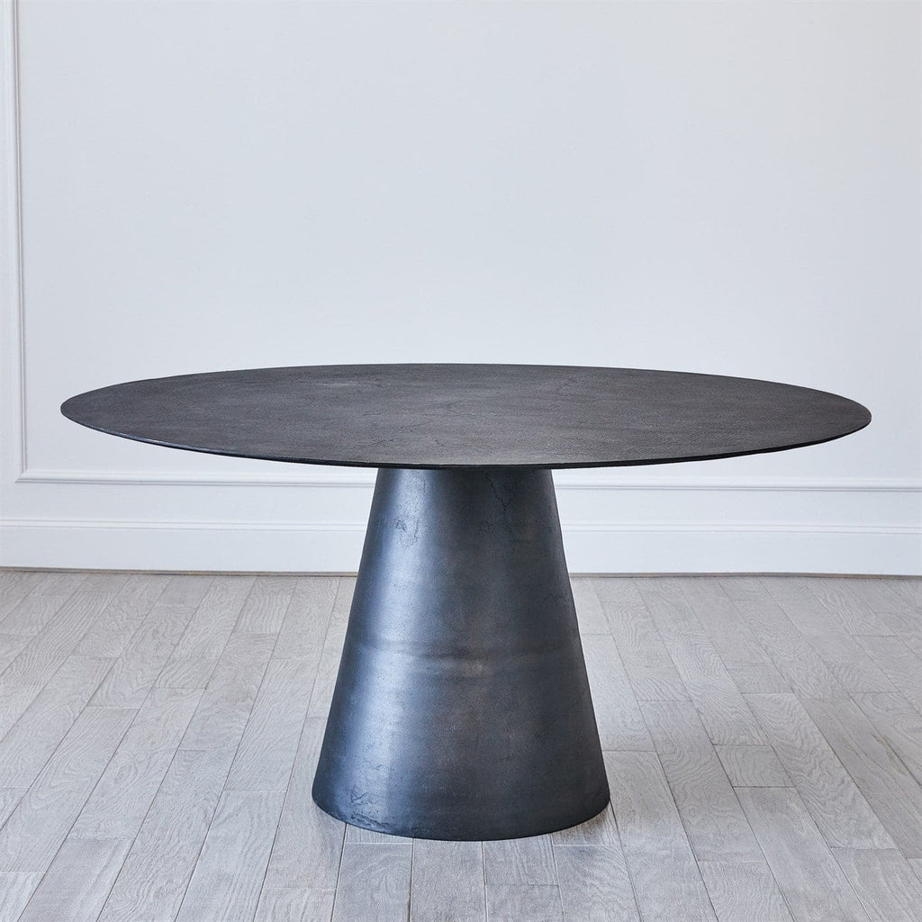 Apex Dining Table-Blackened Finish-Global Views-GVSA-7.91504-Dining Tables-1-France and Son