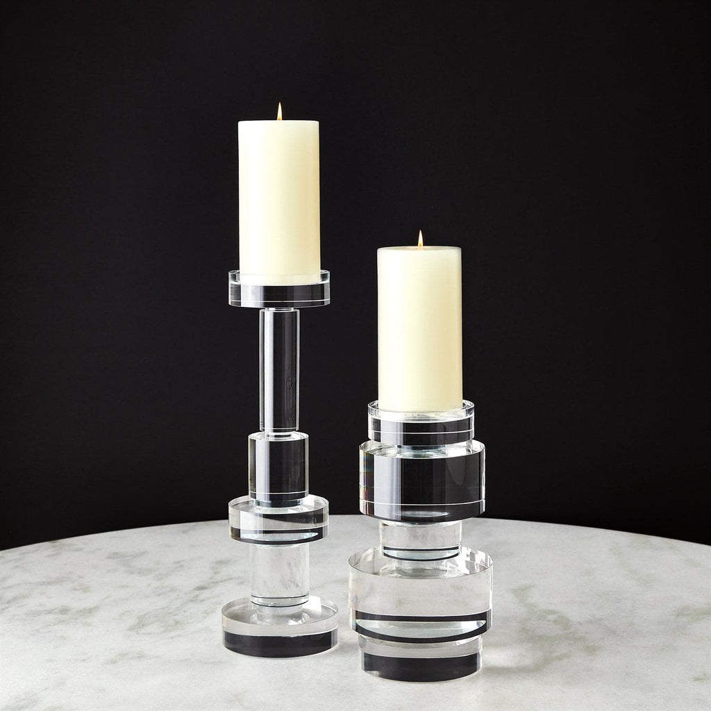Brilliant Round Pillar Holder - Sm-Global Views-GVSA-8.82530-Candle Holders-1-France and Son