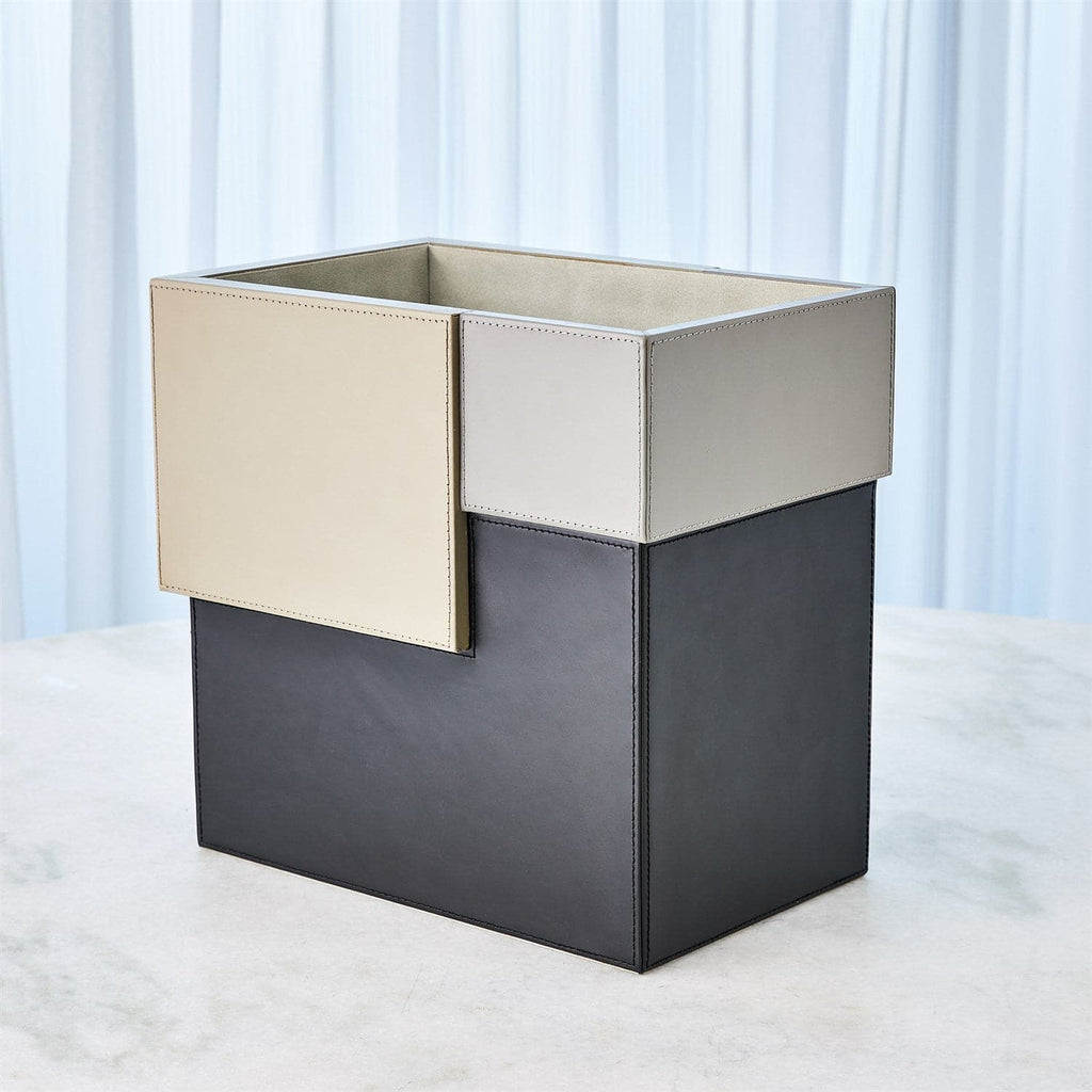 Piet Tri - Color Wastebasket-Global Views-GVSA-9.93772-Baskets & Boxes-1-France and Son