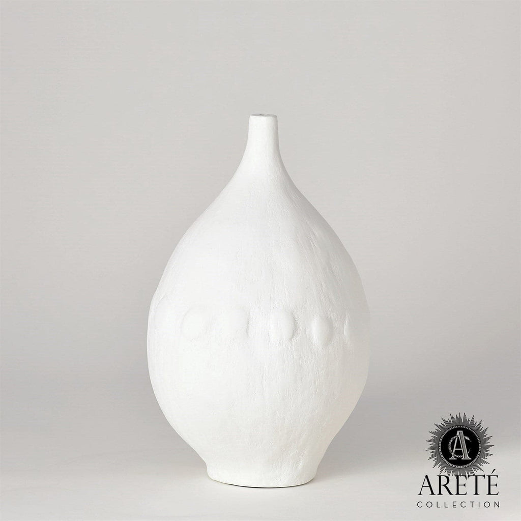 Modernist Vase-Global Views-GVSA-AC7.70007-VasesWhite Plaster-1-France and Son