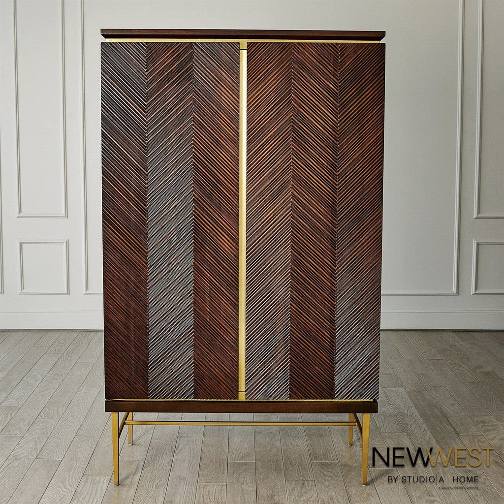 Latilla Tall Bar Cabinet-Global Views-GVSA-NW7.90019-Bookcases & Cabinets-1-France and Son