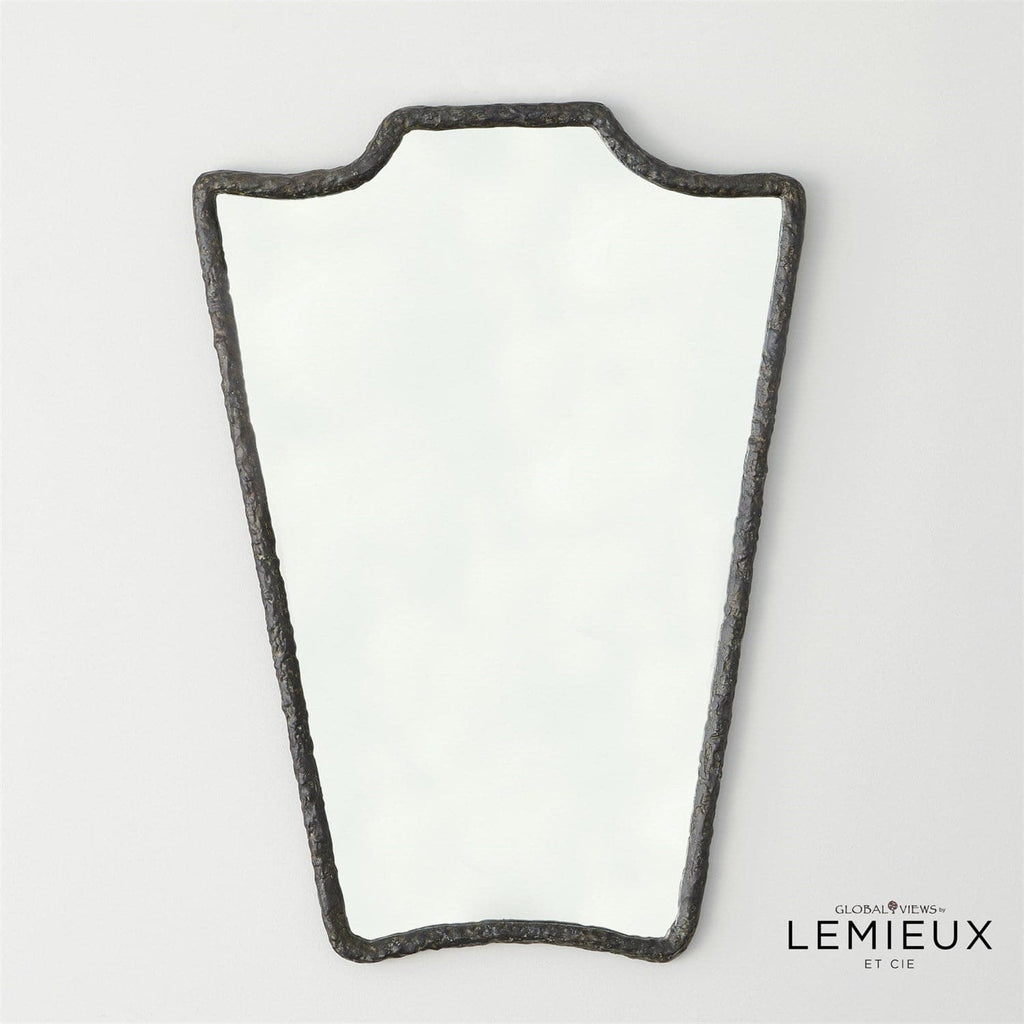 Bouclier Cast Metal Wall Mirror-Global Views-GVSA-CLL8.80032-Mirrors-1-France and Son