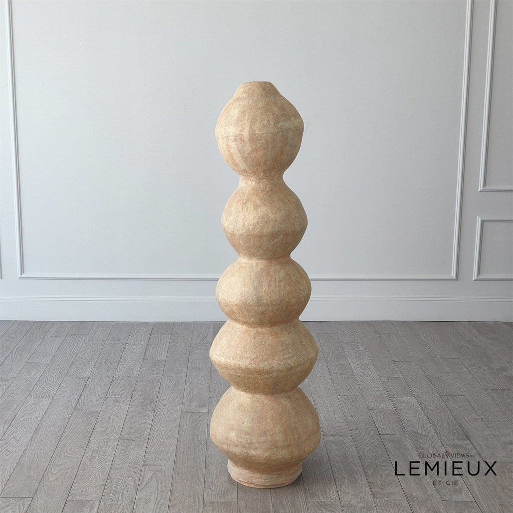 Marcel Totem - Beige-Global Views-GVSA-CLL9.90044-Decorative Objects-1-France and Son