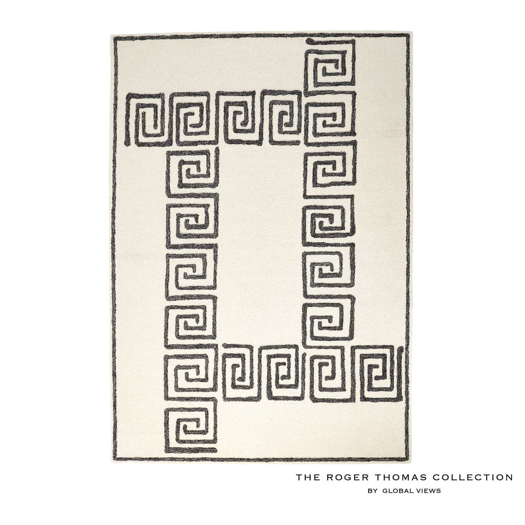 Alexander Rug-Ivory/Black-11' x 14'-Global Views-GVSA-RT9.90008-Rugs-1-France and Son