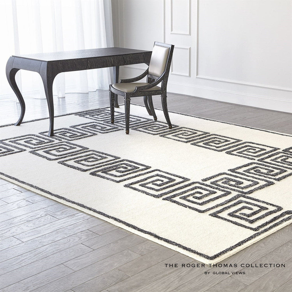 Alexander Rug-Ivory/Black-11' x 14'-Global Views-GVSA-RT9.90008-Rugs-1-France and Son