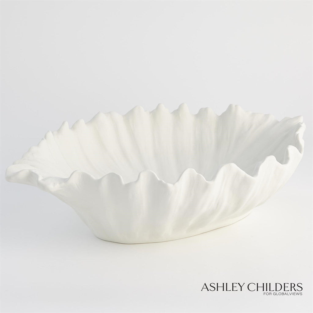 Organic Wave Collection-Global Views-GVSA-ASH3.30010-Decorative ObjectsOval Bowl Large-1-France and Son