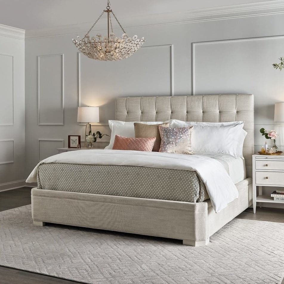 Love. Joy. Bliss. - Miranda Kerr Home Collection - Uptown Bed-Universal Furniture-UNIV-956A320B-BedsKing-1-France and Son