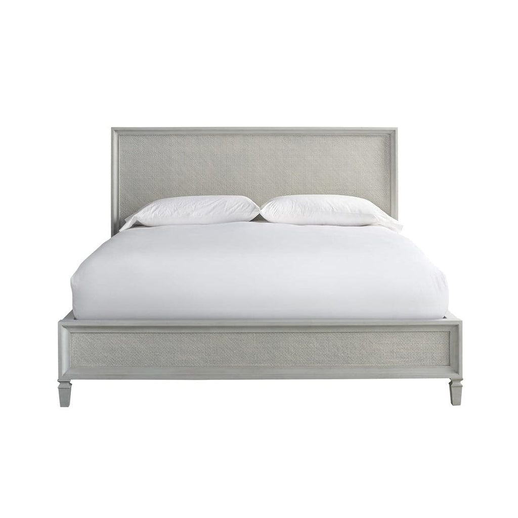 Summer Hill Collection - Woven Accent Bed-Universal Furniture-UNIV-986220B-BedsKing-Dusk Grey-1-France and Son