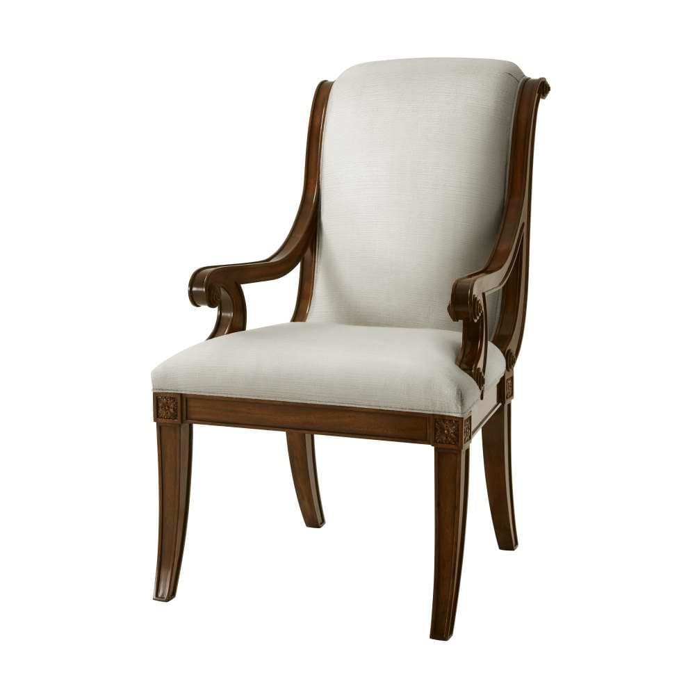Gabrielle's Armchair-Theodore Alexander-THEO-4100-787.1BOA-Dining Chairs-1-France and Son