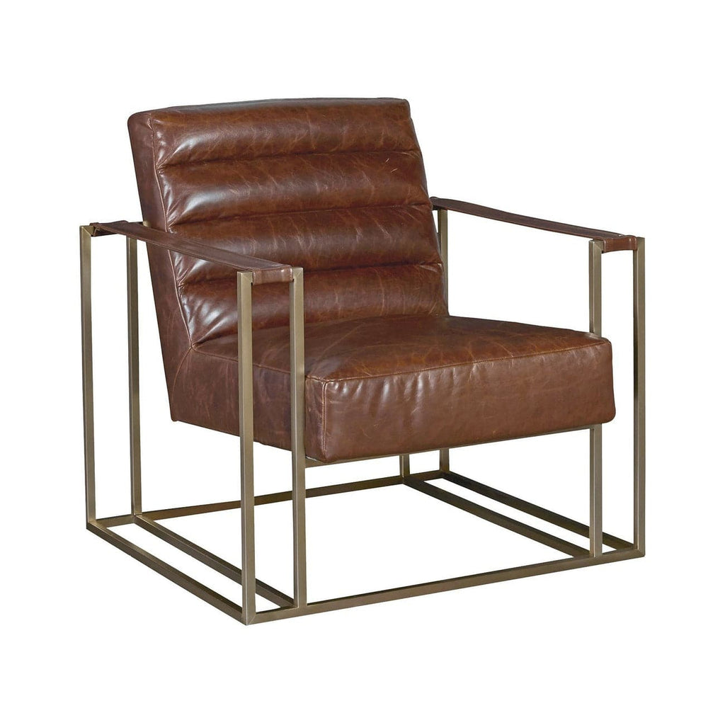 Curated Jensen Accent Chair-Universal Furniture-UNIV-687535-653-Lounge ChairsM&G Burnham Black Leather-1-France and Son