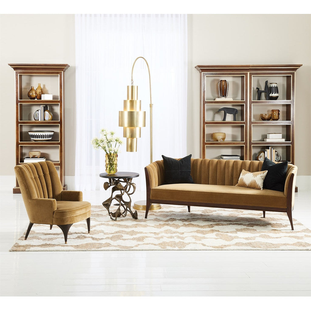 Full Library Bookcase-Brass Framed-Global Views-GVSA-9.93724-Bookcases & Cabinets-1-France and Son