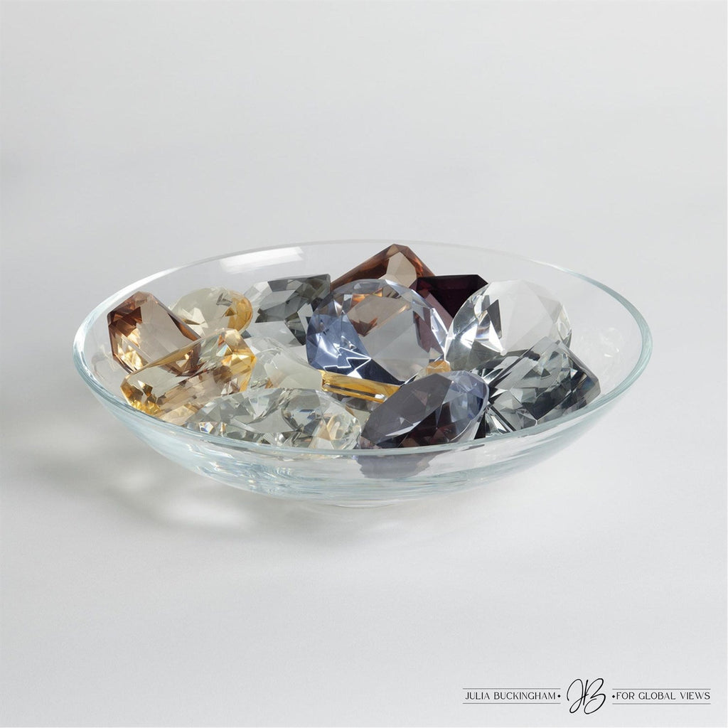Clear Bowl w/18 Oxford Jewels - Two of Each Color-Global Views-GVSA-JB8.80065-Decor-1-France and Son