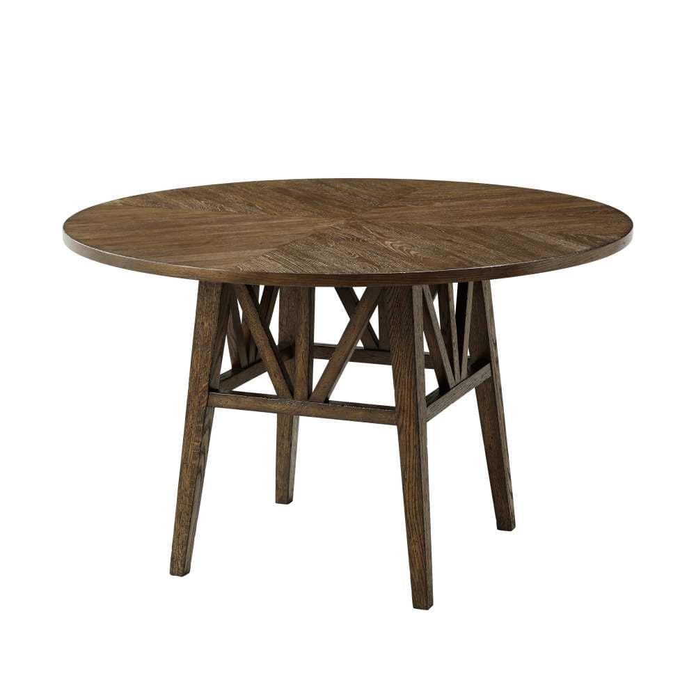 Nova Round Dining Table II-Theodore Alexander-THEO-TAS54083.C254-Dining Tables-1-France and Son