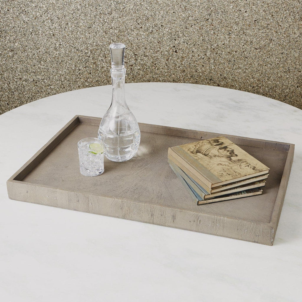 Driftwood Ottoman Tray-Global Views-GVSA-7.90841-TraysGrey Sandblasted-1-France and Son