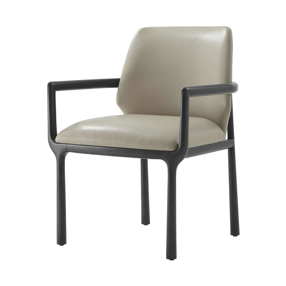 Kesden Dining Armchair-Theodore Alexander-THEO-TA41038.1CPA-Dining ChairsSilent Black-I-1-France and Son