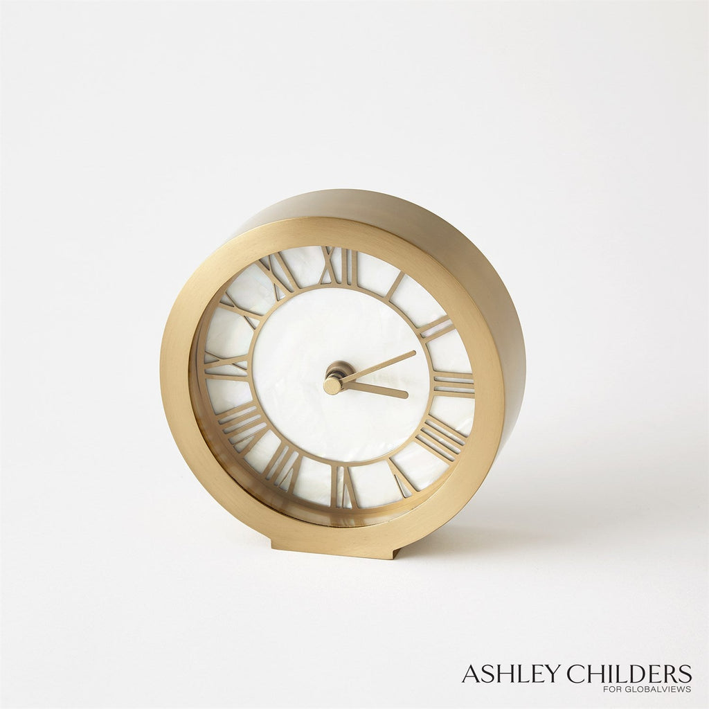 Mother of Pearl Clock-Global Views-GVSA-ASH8.80029-ClocksBrass-1-France and Son