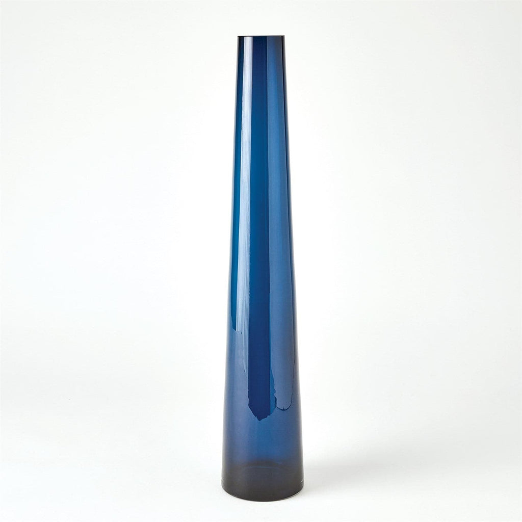 Glass Tower Vase-Lg-Global Views-GVSA-6.60614-VasesBlue-1-France and Son