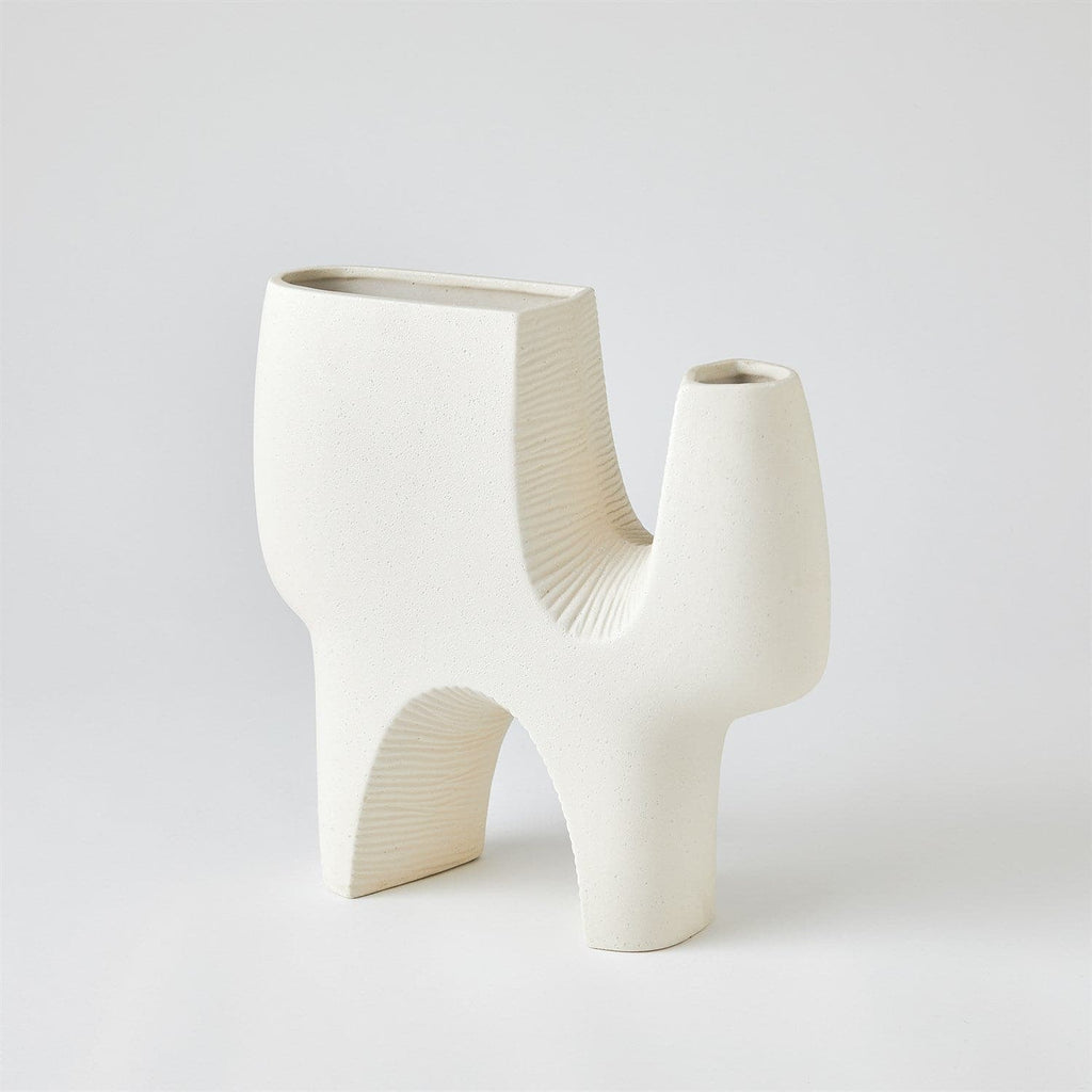 Cassel Vase - Matte White-Global Views-GVSA-7.10539-VasesLarge-1-France and Son