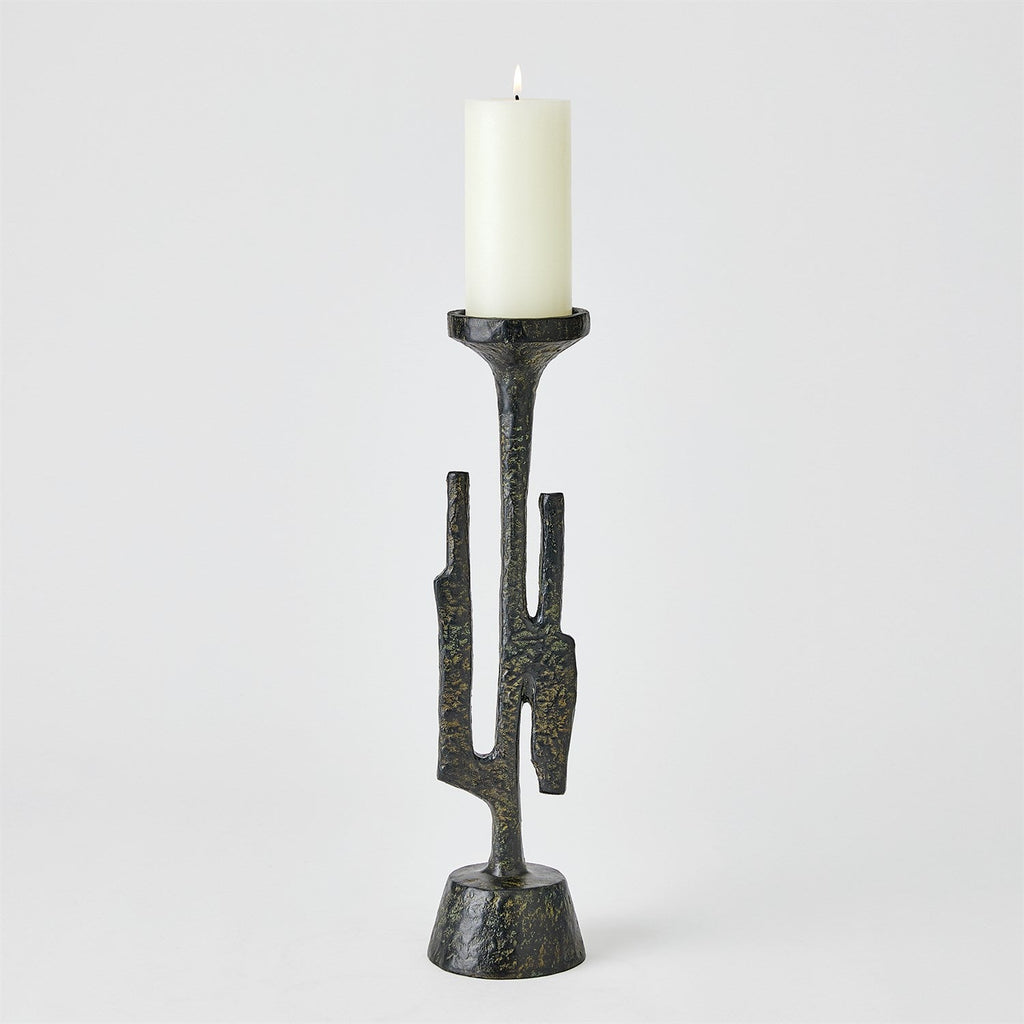 Verde Candlestick - Large-Global Views-GVSA-7.80701-Candle Holders-1-France and Son