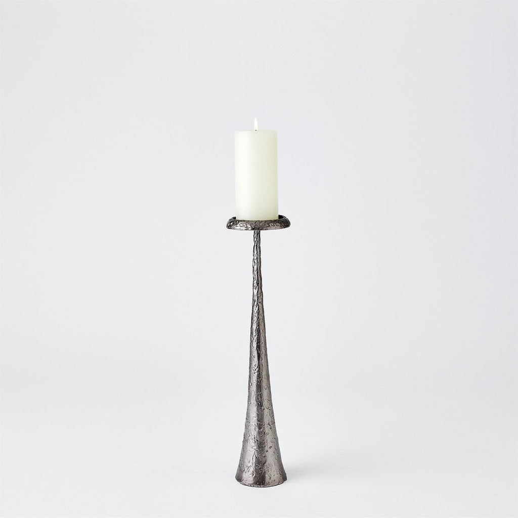 Beacon Candle Holder-Global Views-GVSA-7.80704-Candle HoldersLarge-Gunmetal-1-France and Son