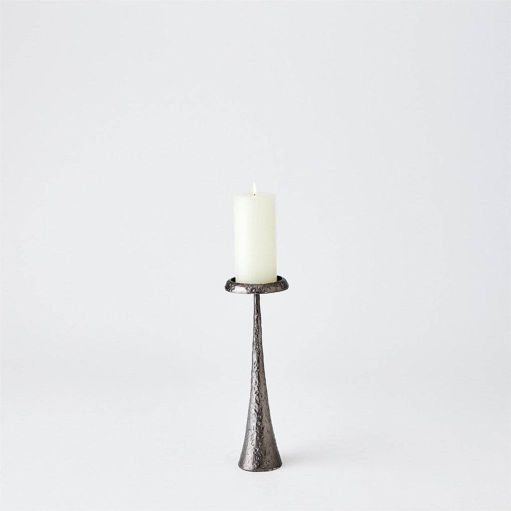 Beacon Candle Holder-Global Views-GVSA-7.80704-Candle HoldersLarge-Gunmetal-1-France and Son